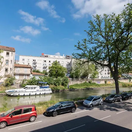 T2 Lumineux Vue Canal&proche Cité Carcasona